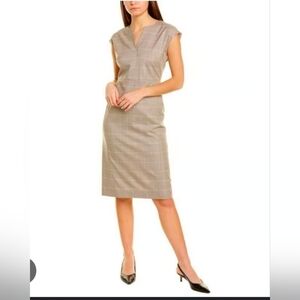 Hugo Boss Deliza Business Women's Size 10 Wool Silk Blend Career Sheath Dress